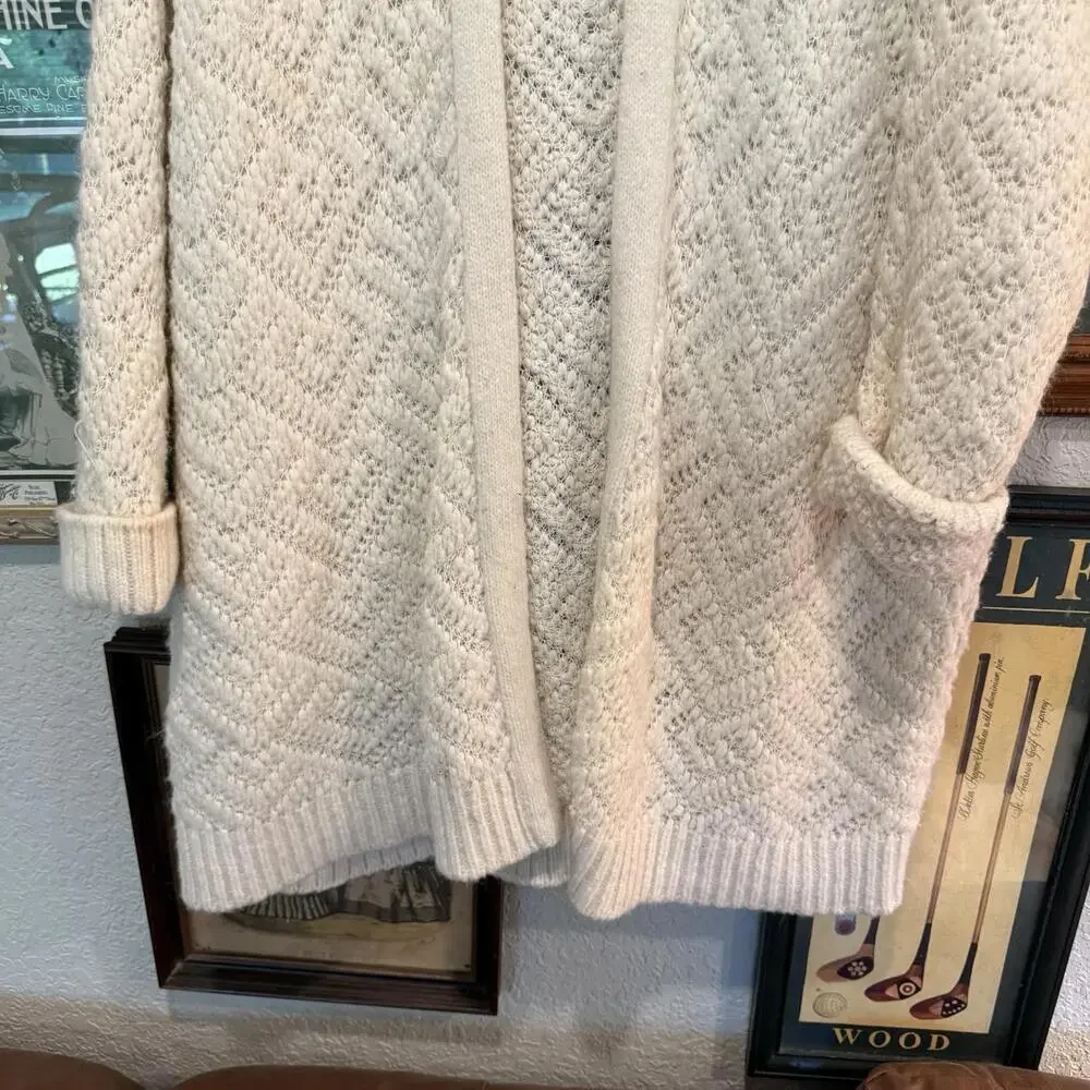 NWT Eileen Fisher Organic Cotton Fluff High Collar Cardigan Size XL‎ $208 NEW